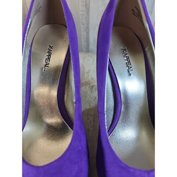 XAppeal Purple Jawbreaker Size 6 Microfiber Platform Stilleto  Pump - Picture 3 of 12